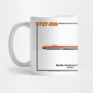 Boeing B727-200 - Pacific Southwest Airlines (Art Print) Mug